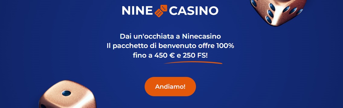 bonus benvenuto nine casino